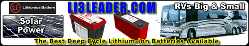 Lithium Leader - superior lifespan, powerful, lightweight lithium-ion batteries from 12 Volts to 600 Volts +.